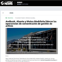 Andbank, Abante y Mutua Madrilea lideran las operaciones de concentracin de gestin de activos
